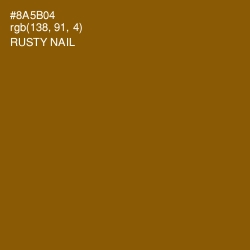#8A5B04 - Rusty Nail Color Image