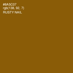 #8A5C07 - Rusty Nail Color Image