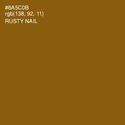 #8A5C0B - Rusty Nail Color Image