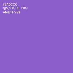 #8A5CCC - Amethyst Color Image