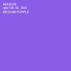 #8A5CE8 - Medium Purple Color Image