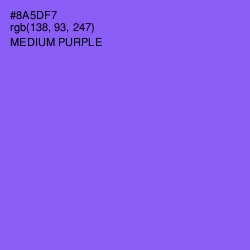 #8A5DF7 - Medium Purple Color Image