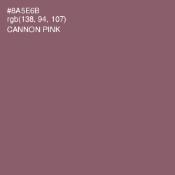 #8A5E6B - Cannon Pink Color Image