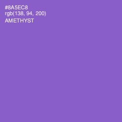 #8A5EC8 - Amethyst Color Image