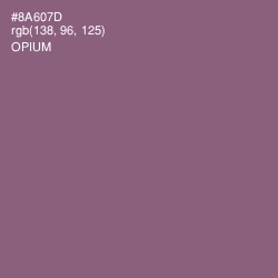 #8A607D - Opium Color Image