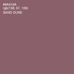 #8A616A - Sand Dune Color Image