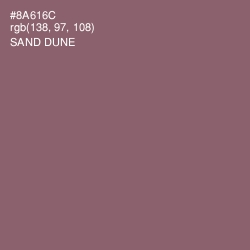 #8A616C - Sand Dune Color Image