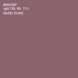 #8A636F - Sand Dune Color Image