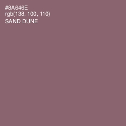 #8A646E - Sand Dune Color Image