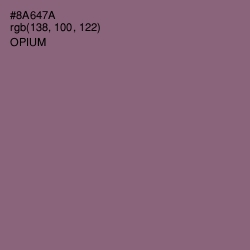 #8A647A - Opium Color Image