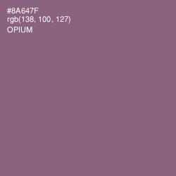 #8A647F - Opium Color Image