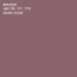 #8A656E - Sand Dune Color Image