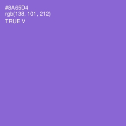 #8A65D4 - True V Color Image