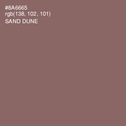 #8A6665 - Sand Dune Color Image