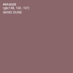 #8A666B - Sand Dune Color Image