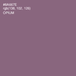 #8A667E - Opium Color Image