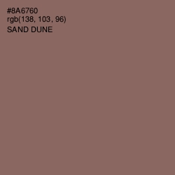 #8A6760 - Sand Dune Color Image