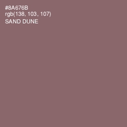 #8A676B - Sand Dune Color Image