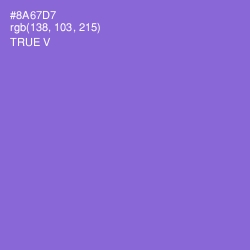 #8A67D7 - True V Color Image