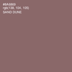 #8A6869 - Sand Dune Color Image