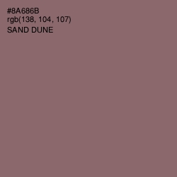 #8A686B - Sand Dune Color Image