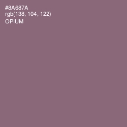 #8A687A - Opium Color Image
