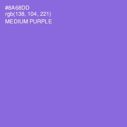 #8A68DD - Medium Purple Color Image
