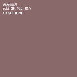 #8A696B - Sand Dune Color Image