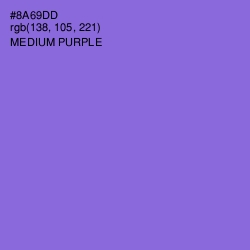 #8A69DD - Medium Purple Color Image