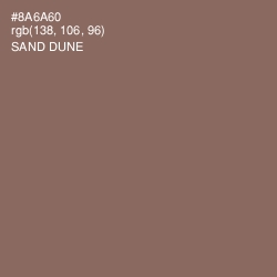 #8A6A60 - Sand Dune Color Image