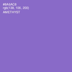 #8A6AC8 - Amethyst Color Image