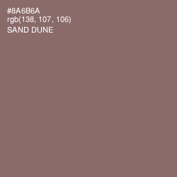 #8A6B6A - Sand Dune Color Image