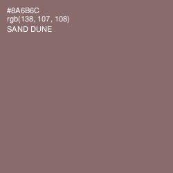 #8A6B6C - Sand Dune Color Image
