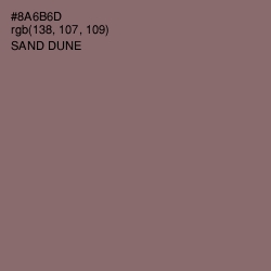 #8A6B6D - Sand Dune Color Image