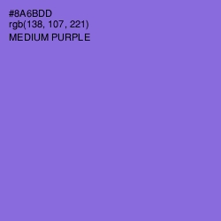 #8A6BDD - Medium Purple Color Image
