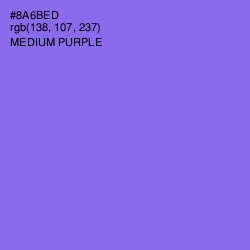 #8A6BED - Medium Purple Color Image