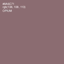 #8A6C71 - Opium Color Image