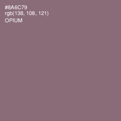 #8A6C79 - Opium Color Image