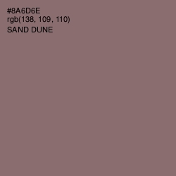 #8A6D6E - Sand Dune Color Image