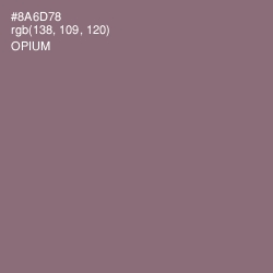 #8A6D78 - Opium Color Image