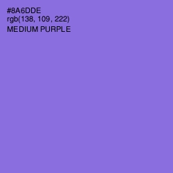 #8A6DDE - Medium Purple Color Image
