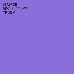 #8A6FDB - True V Color Image