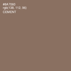 #8A7060 - Cement Color Image