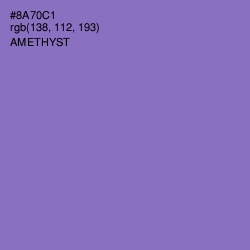 #8A70C1 - Amethyst Color Image