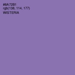 #8A72B1 - Wisteria Color Image