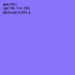 #8A72FC - Medium Purple Color Image