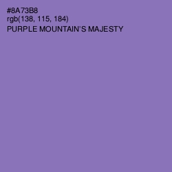 #8A73B8 - Purple Mountain's Majesty Color Image