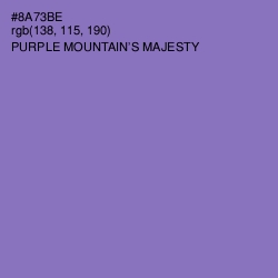 #8A73BE - Purple Mountain's Majesty Color Image