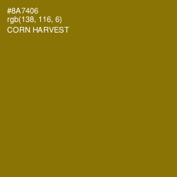 #8A7406 - Corn Harvest Color Image