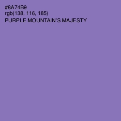 #8A74B9 - Purple Mountain's Majesty Color Image